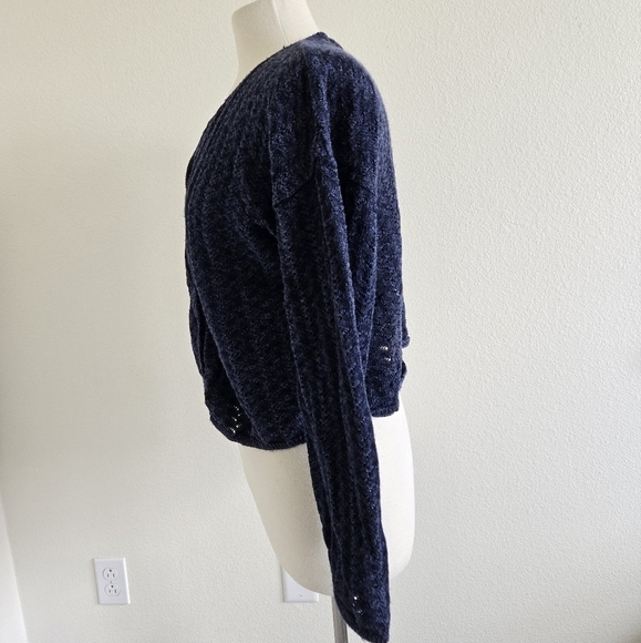 Mondala Crochet Open Front Cardigan size Medium - Picture 7 of 14